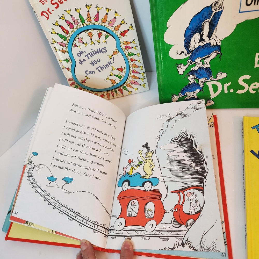 Dr. Seuss Childrens Books Multicolor Hardcover Beginner Reader Lot of 7 Kids - Picture 6 of 7